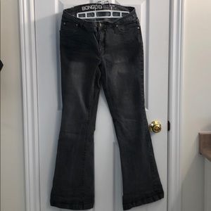 Bongo Milan jeans sz 13 low rise, flared leg